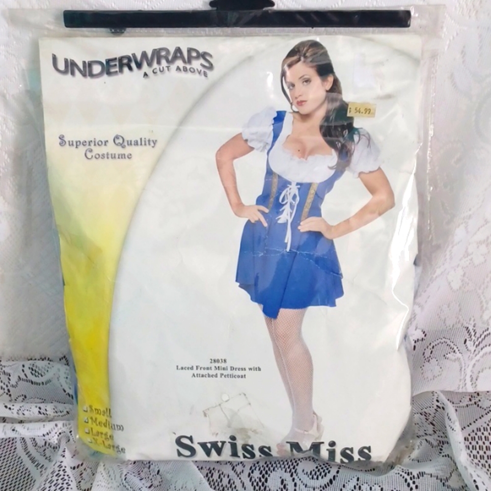 ' Swiss Miss'  Costume - Underwraps Costumes Adult Size M 6144